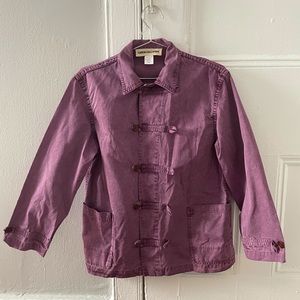 Caron Callahan Purple Utility Jacket Size S